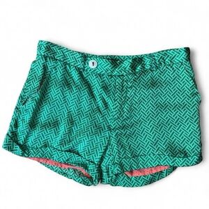 100% silk shorts size 6 green